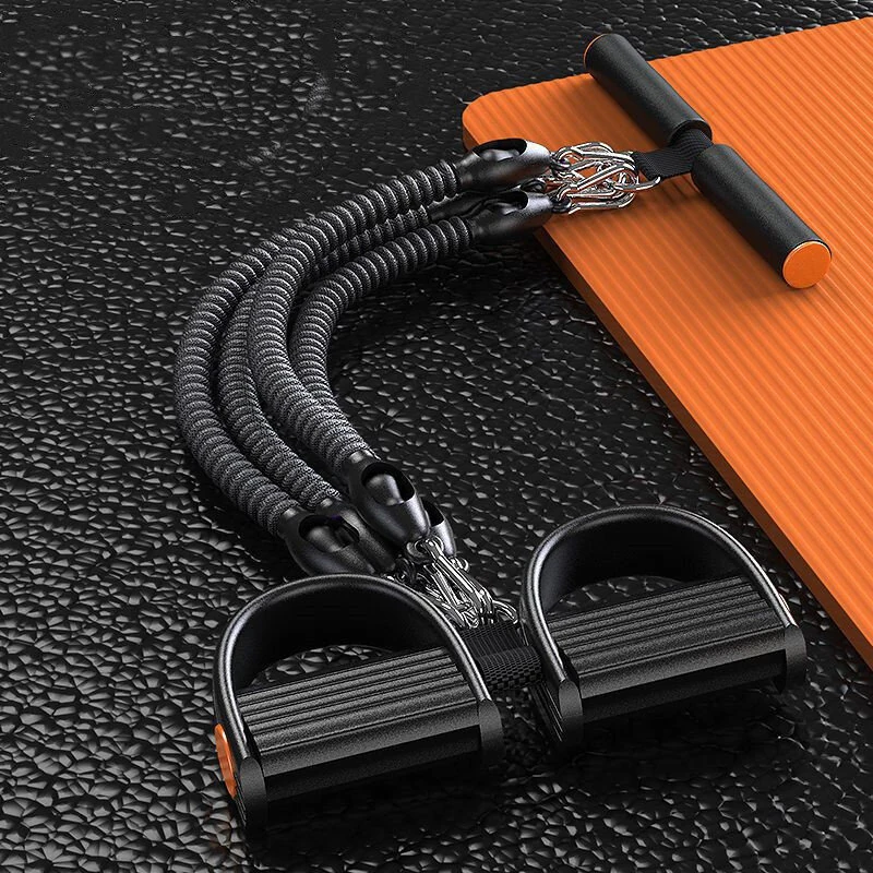 (image for) 100 Pounds High Density Resistance Bands with 4 Tension Ropes Environmentally Friendly No Slip 42cm Suitable for All Ages No Electricity Required